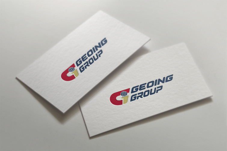 Geoing logo letterpress